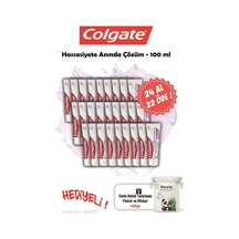 Colgate Hassasiyete Anında Çözüm Diş Macunu 24 x 100 ML + Rosie Pamuk