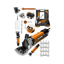 Dragro Alman Drg-4200w Devir Ayarli Bakir Sargili Çelik Şanzuman Koyun Keçi Kirkma Makinesi + 4 Üst Bıçakt