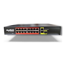 Poe-g1621sfp-300w 16 Port Gıgabıt+2xgb Rj45+1xsfp Uplınk Poe Rackmount Swıtch Realtek Chıpset
