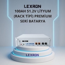 Lexron 51.2 Volt 100 Amper Lifepo4 Lityum Akü Ekranlı Metal Kasa