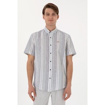 U.s. Polo Assn. Erkek Lacivert Gömlek Kısa Kollu 50299960-vr033 Lacivert