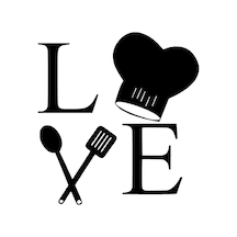 Love Cooking Duvar Dekor Sticker 40 X 44 Cm
