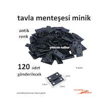 Tavla Menteşesi Antik Renk Yaprak Menteşe Mini Boy 1.9cm Kutu Men