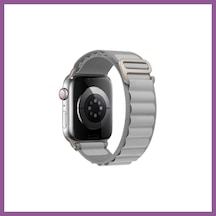 Bezos Watch 38mm Uyumlu Mountain Kordon - Gri Rengaren