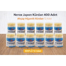 Nerox Japon Kürdan 400 Adet Ahşap Hijyenik Kürdan 12 Adet Sarı