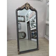 Ayna Denizi Princess Anthracite Gold Model Antrasit Altın Renk Dekoratif Ayaklı Boy Aynası Antrasit - Altın