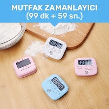 Npt05m Mutfak,ders,yemek İçin 99:59dk Dijital Alarm Kronometre,pomodoro Öğrenci Motivasyon Saati