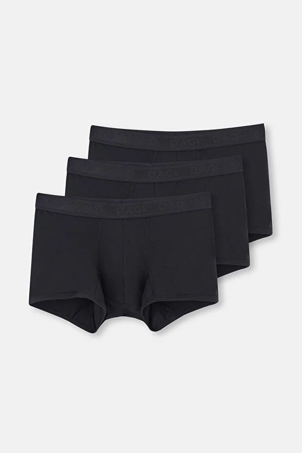 Dagi Erkek Siyah 3'lü Micro Modal Boxer- 4210m
