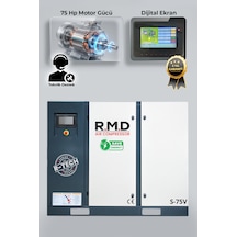 R.m.d Kompresör 75 Hp Invertörlü Vidalı Hava Kompresörü Tek Makine Üıs-75v