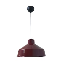 Rys Retro Metal Bordo Dekoratif Ruktik Tekli Sarkıt Kafe Mutfak Aydınlatma Çap:30 Cm Beyaz