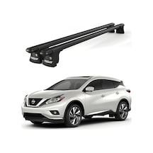 Trio-ıı Nissan Murano 2008 Ve Sonrası Uyumlu Siyah Kilitli Ara Atkı 120cm Port Bagaj Tavan Barı