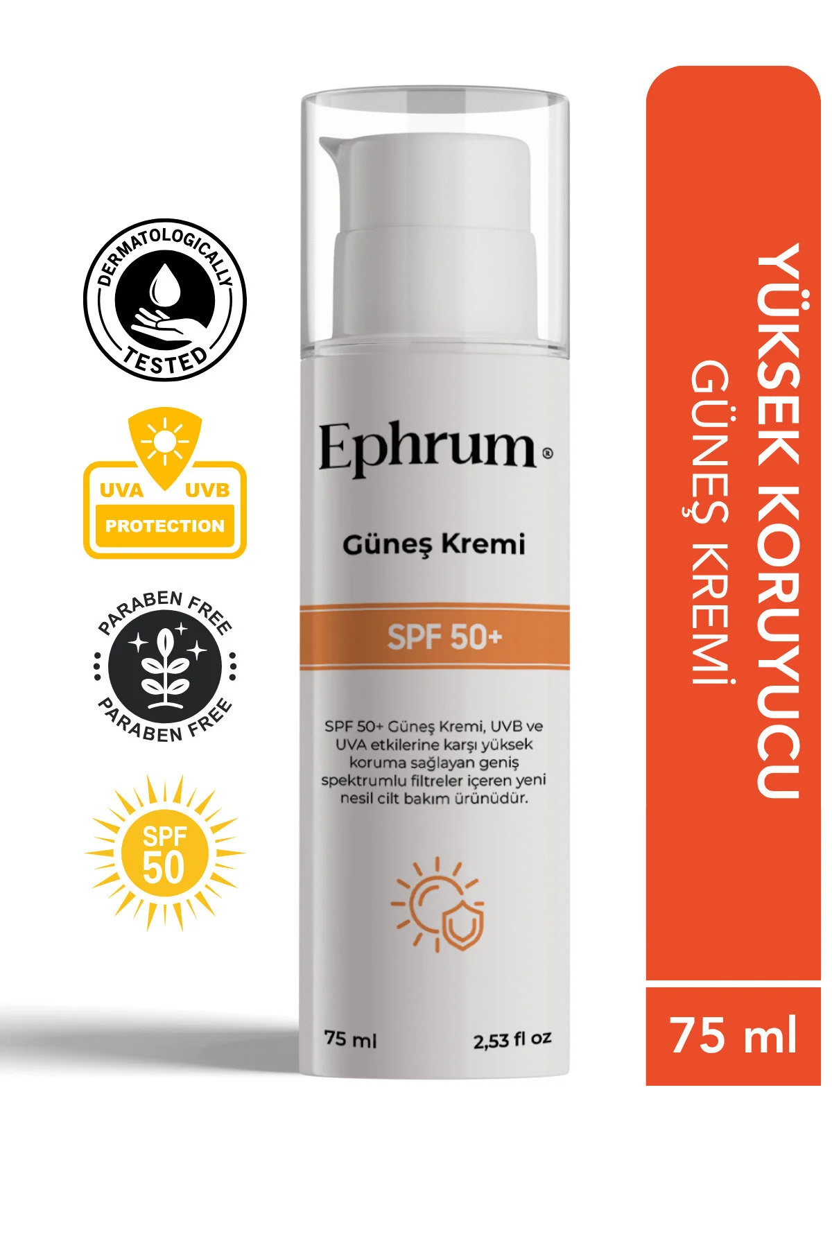 Leke Karşıtı Aydınlatıcı Nemlendirici Beyaz İz Bırakmayan Güneş Kremi Spf+50