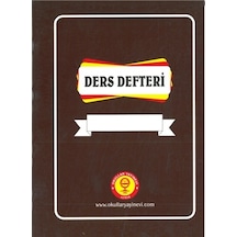 Ders Defteri 6 Ders Yoklamasız Dershane Defteri Karton Kapak