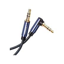 90 Derece L Tipi 3.5 Mm Aux Ses Kablosu Mavi 2 Metre