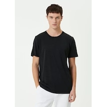 Zenna Tarz Unisex Basic Bisiklet Yaka Regular T-shirt - Siyah