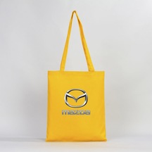 Mazda Logo Sarı Gabardin Bez Çanta