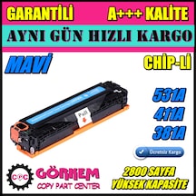 Hp M476 / M476Dn Uyumlu Toner Mavi (Cf381A)