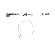 Forza 250 2021-2 Parça Yan Kaplama 6 Parça Siyah
