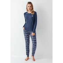 Arnetta Kadın Mavi Pijama Takımı Ar3400-s-v1 Mavi