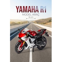 Hobbiez Lisanslı Yamaha Yzf-r1 Model Diecast 1/12 Ölçek Metal Motosiklet Araç