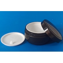 Boş Kozmetik Krem Pomat Kutusu Plastik Krem Kavanozu Plastik Contalı 30 ML Siyah