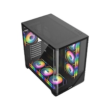 Fazeon F3 750w 80+ Bronze Tempered Glass 7x Argb Fanli Usb 3.0 Atx Bilgisayar Kasasi