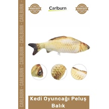 Petshop Gerçekçi Tasarım Yumuşak Peluş Kumaş Av İçgüdüsü Destekleyen Kedi Oyuncağı Peluş Balık