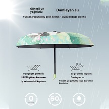 Worryfreeshopping Panda Şemsiye Kadın Güneş Koruyucu Şemsiye - Sonbahar Hasadı