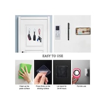 10/30/50 Adet Ev Mutfak Çift Taraflı Şeffaf Yapıştırıcı Yardımcı Macun Güçlü Ve Dikişsiz Kiremit Kanca 50 Pcs