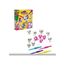 Ses Boya Üfleme Kalemi 3x Kedicik Sürprizi Seti