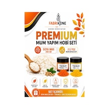 Premium Mum Yapım Hobi Seti - Soya Wax 250 Gr - 2'li Toz Mum Boyası Seti - Turuncu, Sarı Bkfabsw2502tsr Karışık
