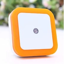 Ct-9500 Priz Sistemli Fotoselli Ledli Sensörlü Gece Lambası Amber Renk Sarı