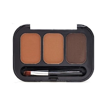 3b Trend Rose Perfect Brows 3'lü Kaş Farı Paleti No:1- 24 Saat Kalıcı Fırçalı Kaş Şekillendirme Seti 001