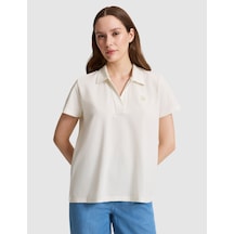 Pierre Cardin Kadın Ekru Tişört Basic 50325465-vr019