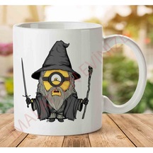 Gandalf Minion Lord Of The Rings Iki Tarafı Baskılı Kupa Bardak Çok Renkli