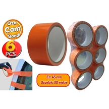 Oto Cam Sabitleme Montaj Bandı İz Bırakmaz 45 Mmx30 Metre 6 Adet