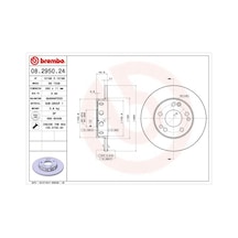 Brembo Fren Dıskı On Mercedes 190 W201 Brembo 08295024 A2014211212
