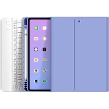 Apple Uyumlu iPad 8. Ve 9. Nesil 2020 /2021 10.2 Inç Tablet Bluetooth Klavyeli Kılıf Türkçe Klavye Kılıf