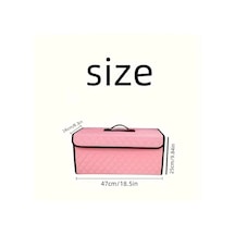 Gateesat Kapaklı Pembe Evrensel Katlanır Araç Bagaj Depolama Organizatör Kutusu