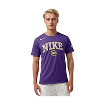 Nike Basketball Nba La Lakers Unisex Team Logo Graphic T-shirt Purple Unisex Pamuklu Tişört Mor