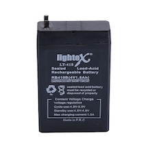 Lightex Lt-418 4v 1.8ah Işıldak Fener Aküsü