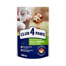 Club4paws - 562 - Tavuklu Pouch Küçük Irk Yetışkın Köpek Jöle 100 Gr X - Spt-gld - 6 Adet