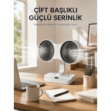 Duvara Monte Edilebilen Çift Başlıklı Sessiz Masa Fanı 9M938ATDiğer