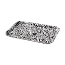 Sunumluk Mini Tepsi 20x28 Cm Siyah-beyaz Melamin Laminat Çok Renkli