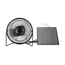 4.5w Usb Güneş Paneli Powered Taşınabilir Fan Soğutma 4976 Siyah