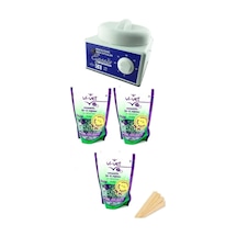 Sir Ağda Makinesi + 3 Azulen Soyulabilen Boncuk Ağda + Spatula Seti