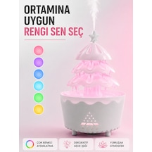 Dekoratif Şans Ağacı Ultrasonik Nemlendirici Rgb Gece Lambalı Aroma Difüzörü - Lisinya Çok Renkli