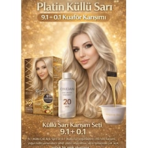 Maxx Deluxe Platin Küllü Sarı 9.1+0.1 Kuaför Karışımı Kalıcı Saç Boyası