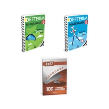 2027 Arı 8 Sınıf Defterim Fen Fenito Bilimleri + Matematik Matemito Konu + Anla Kazan Paragraf Deneme 3'lü Set