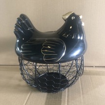 Ranyeek Siyah Altın Çizgili Seramik Kapaklı Gömlek, Nordik Stili Demir Ağı Meyve/saklama Sepeti, Ev Dekorasyonu Ve Pratik Kullanım Siyah